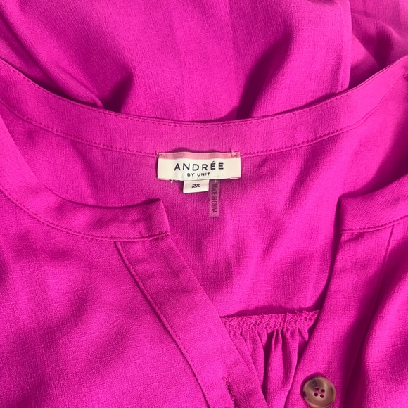 Pink Ruffle Button-Down romper - Picture 6 of 6